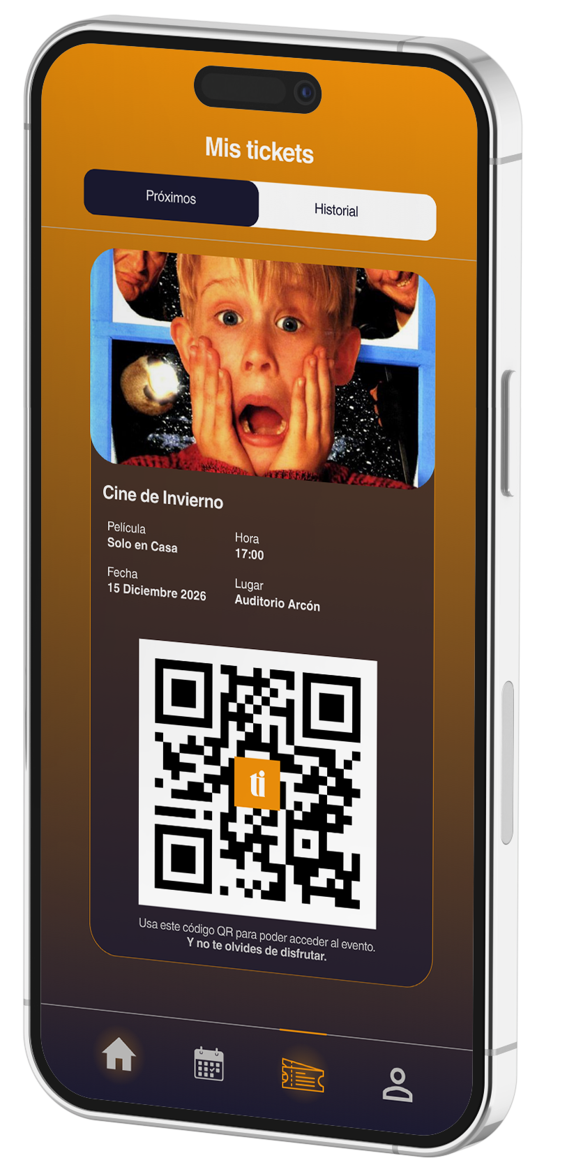 Tickeando - Mockup móvil 2